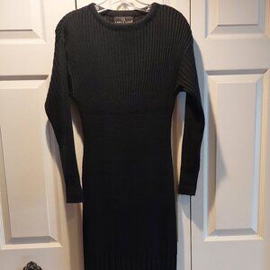 Vintage Carole Little Ribbed Knit Maxi Sweater Dress size P/S